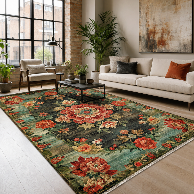 Caravan Onyx – washable rug