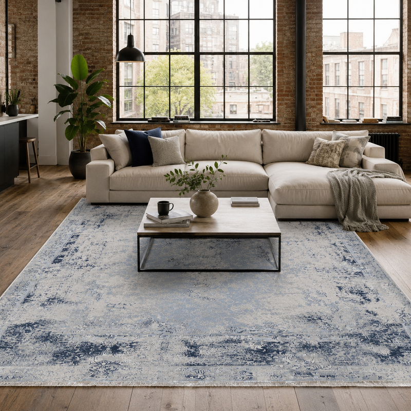 Salor Indigo – washable rug