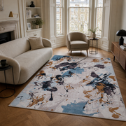 Aurora Havsblå – matta i rumsmiljö | Ljuva Home
