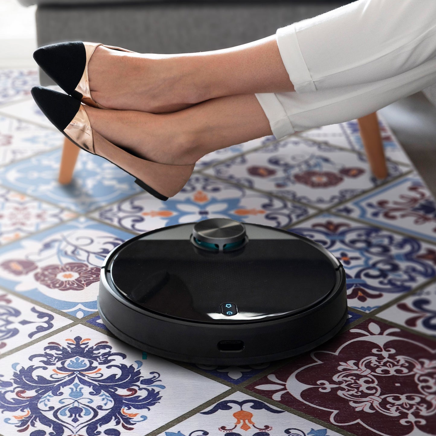 Ljuva Home Modern Beige Floral Washable Rug Design 4002