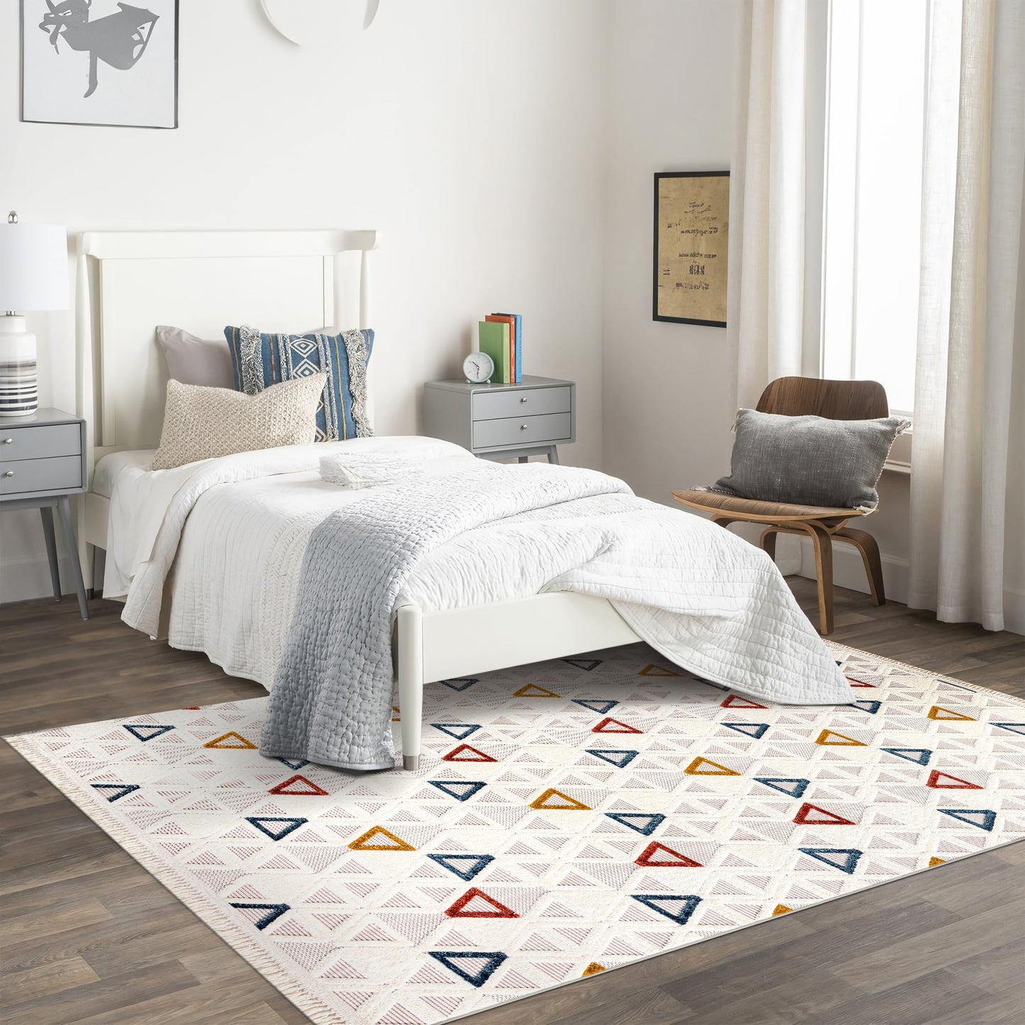 Ljuva Home Area Rug for Living Room, Bedroom & Hallway – Soft & Durable Low Pile Area Rugs – Bohemian, Aztec & Boho Style – Pet & Kid-Friendly, Ideal for High-Traffic Areas (Copy)