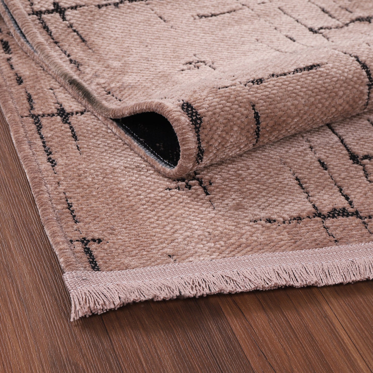 Ljuva Home Machine Washable Rug NT201 – BROWN Soft Chenille