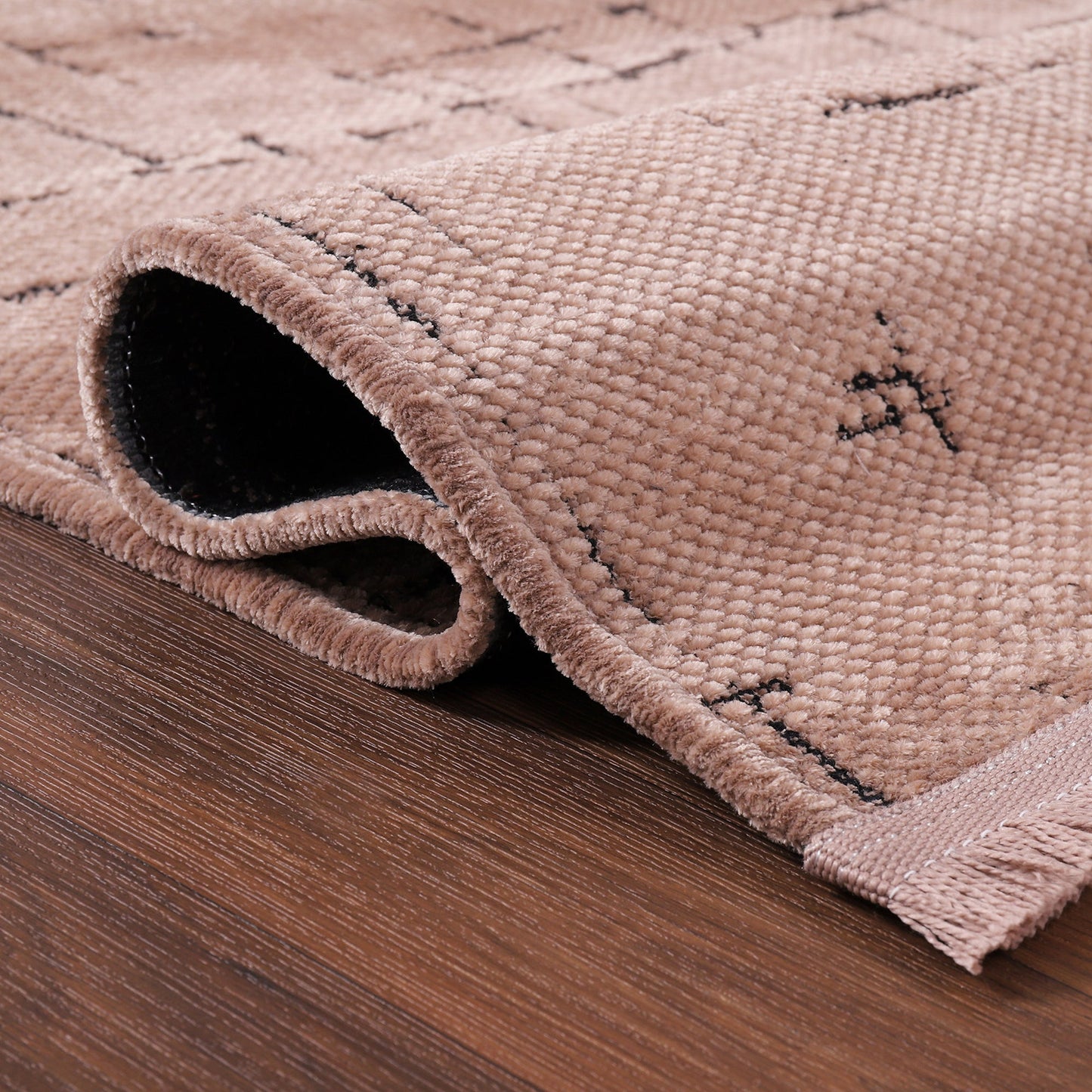 Ljuva Home Machine Washable Rug NT201 – BROWN Soft Chenille