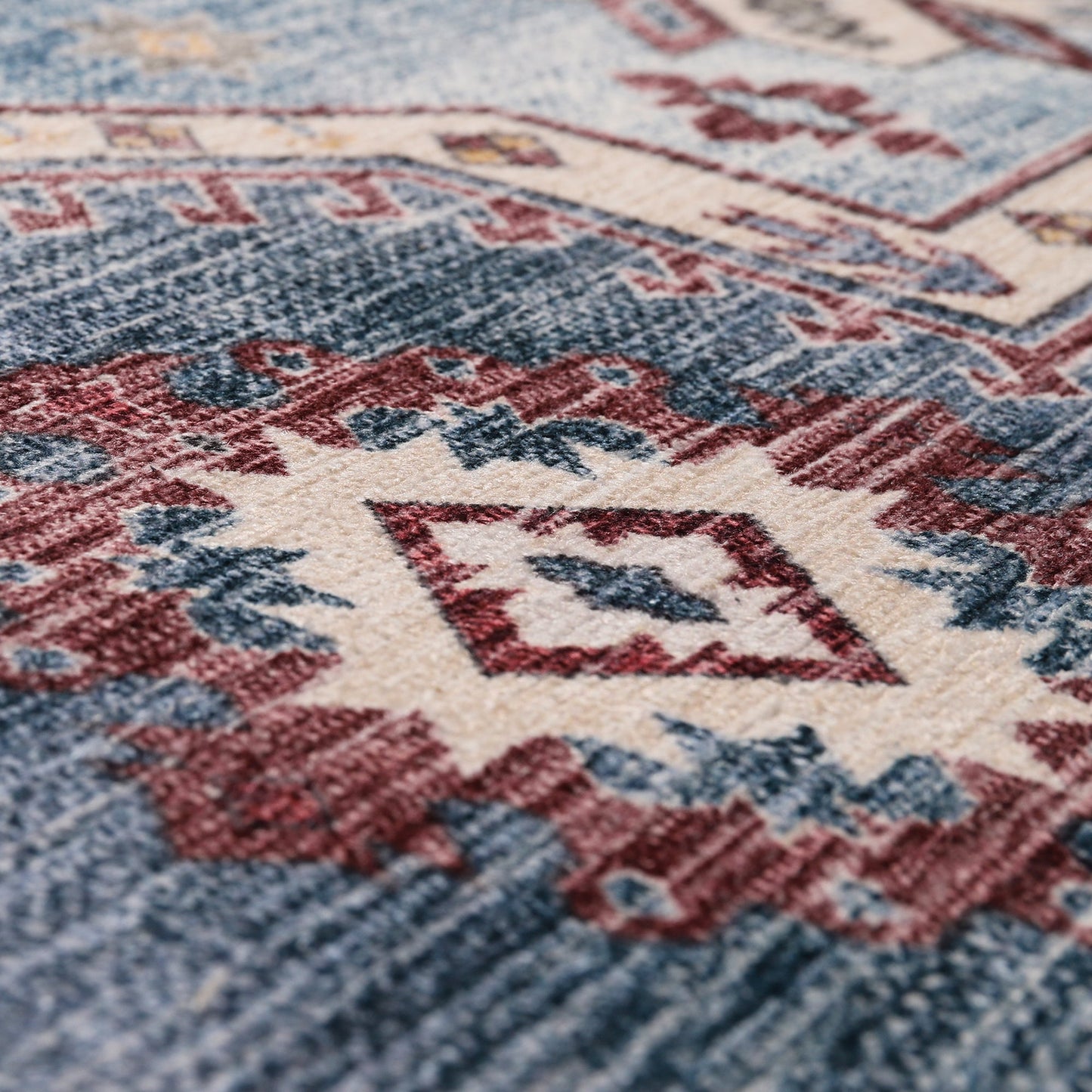 Ljuva Home - Tribal Multicolor Geometric Washable Rug, Design NL1016