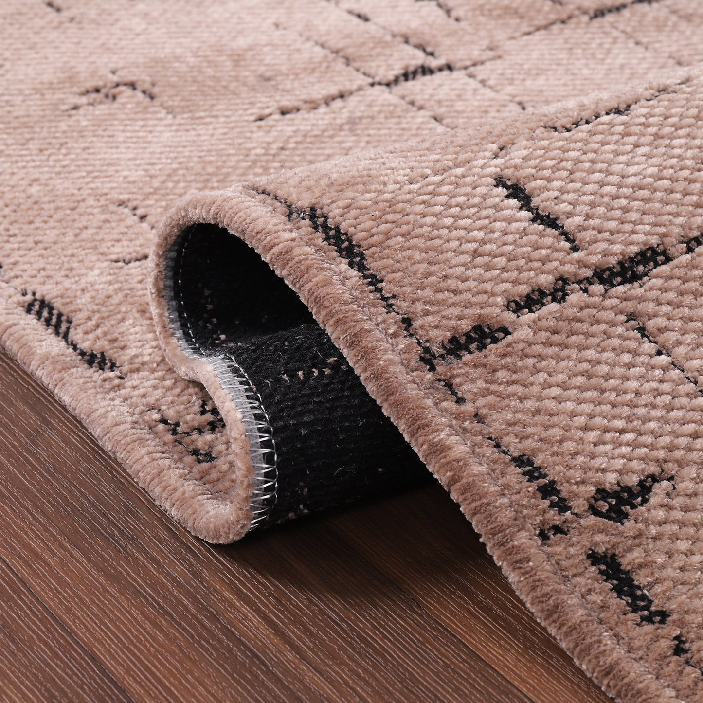 Ljuva Home Machine Washable Rug NT201 – BROWN Soft Chenille