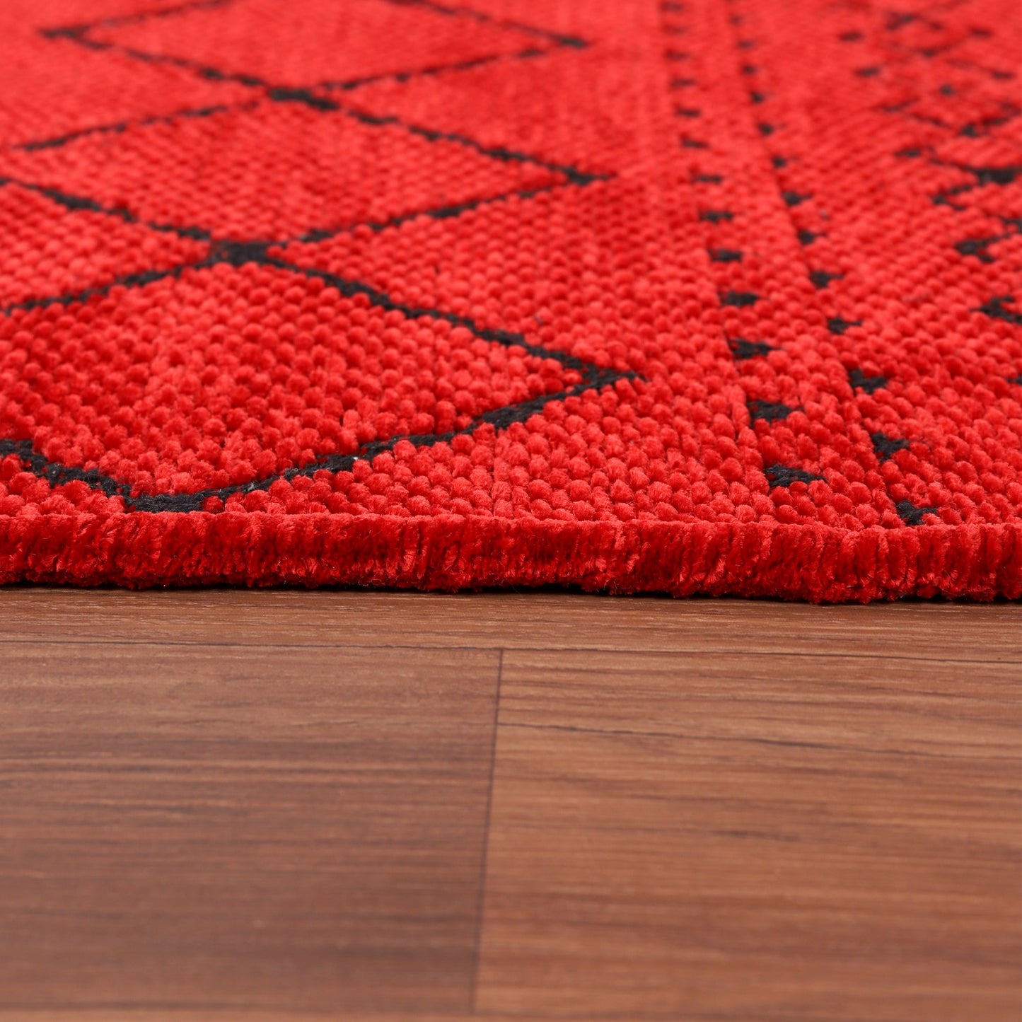Ljuva Home Machine Washable Rug RW1801 – RED Soft Chenille