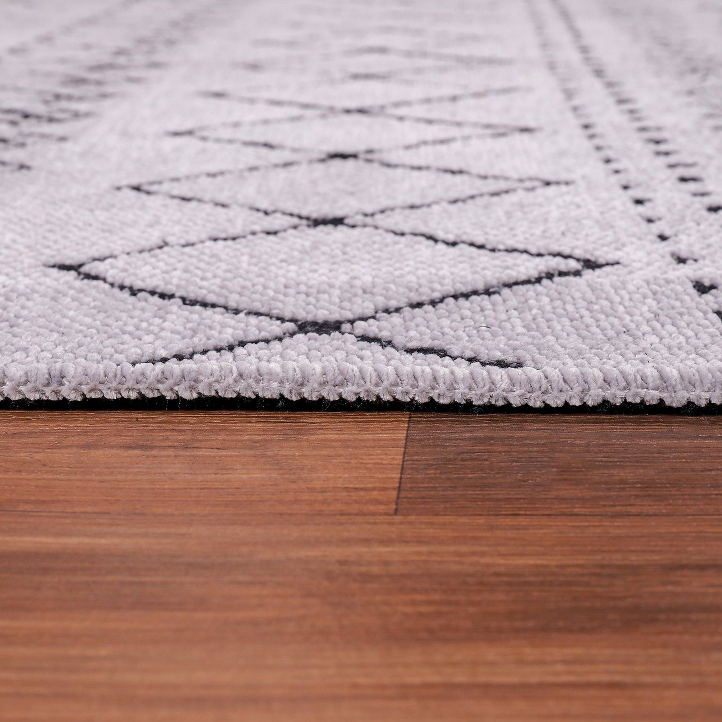 Ljuva Home Machine Washable Rug RW1801 – GRAY Soft Chenille