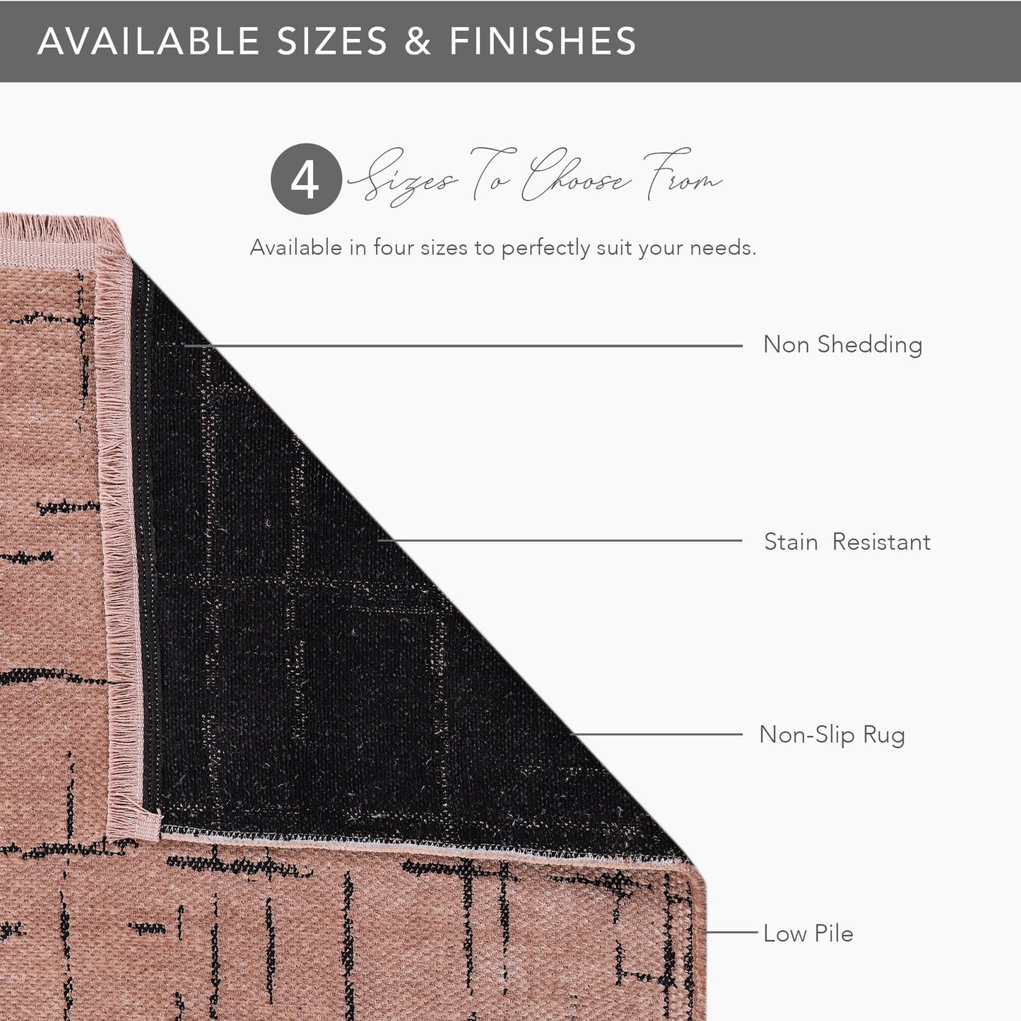 Ljuva Home Machine Washable Rug NT201 – BROWN Soft Chenille