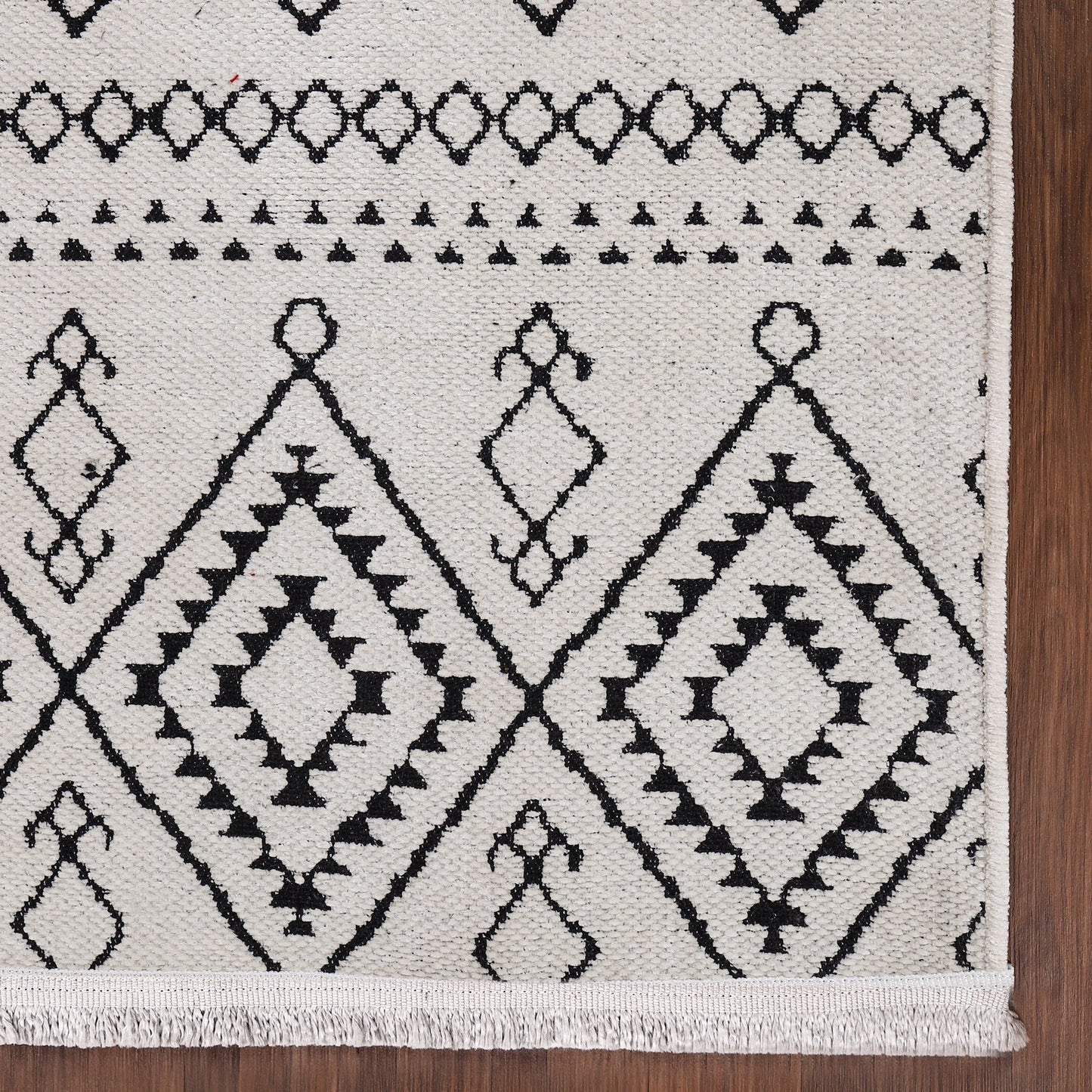 Ljuva Home Machine Washable Rug RW1801 – WHITE Soft Chenille