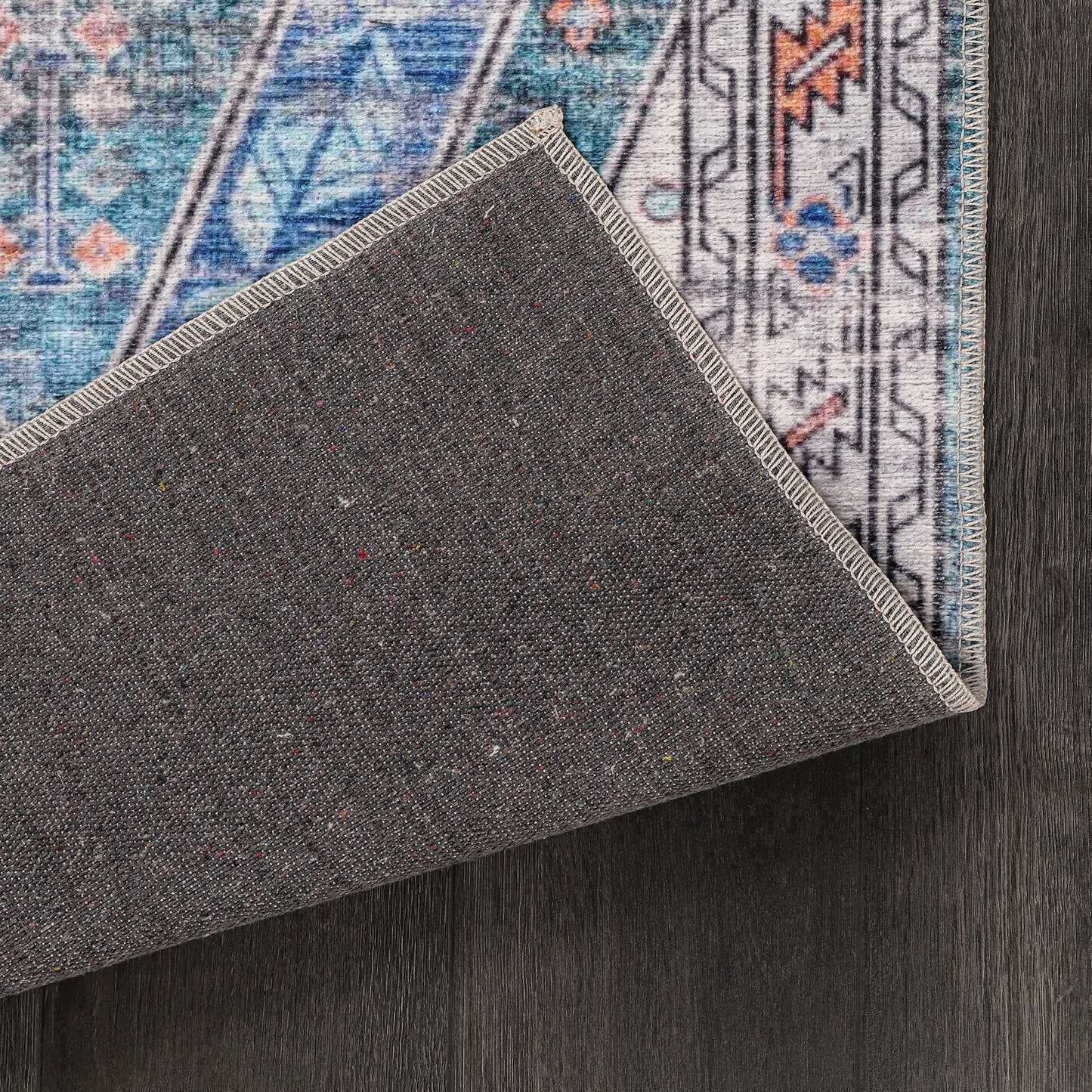 Ljuva Home Ð Kilim Red Medallion Washable Rug Ð Design NL1015