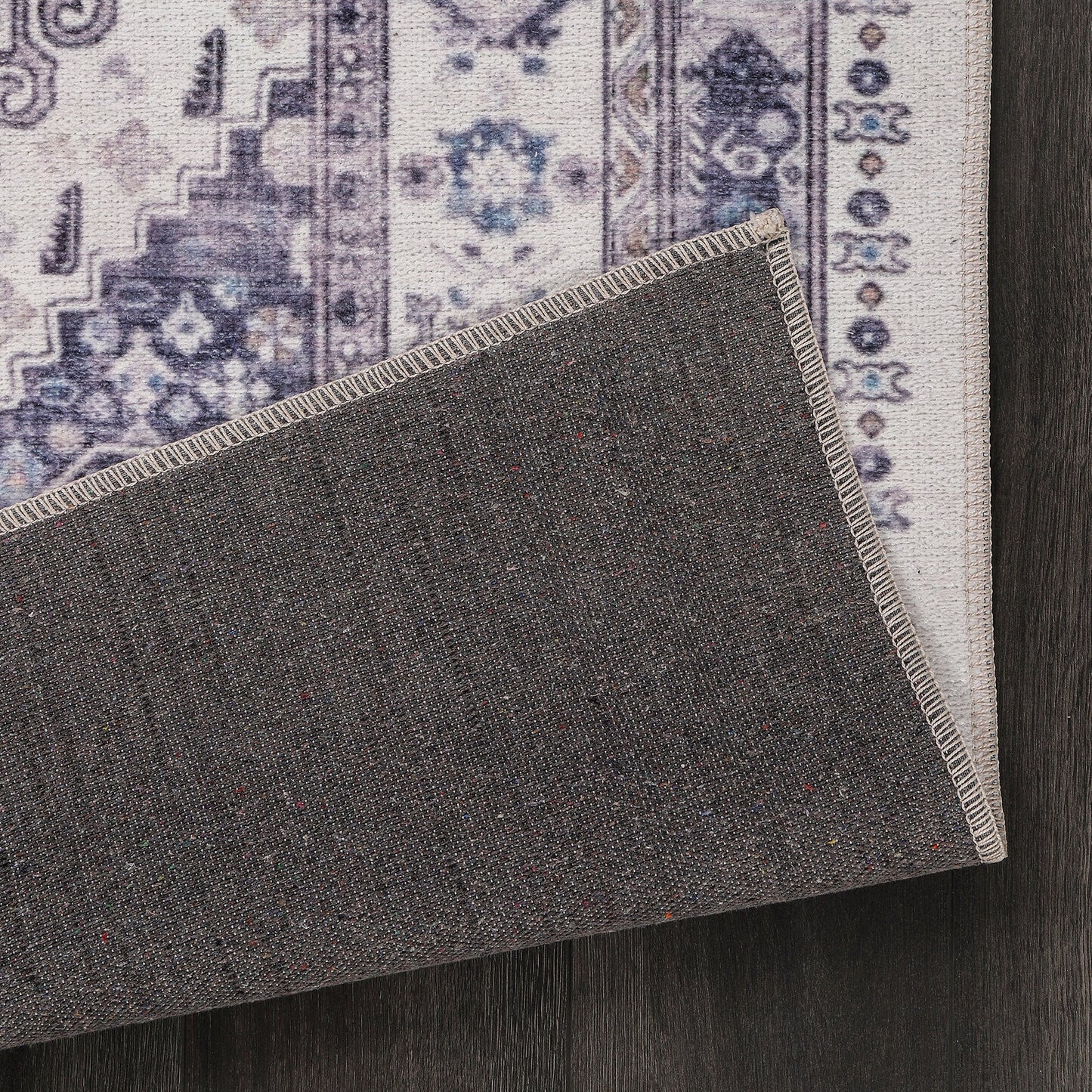 Ljuva Home - Modern Beige Floral Washable Rug - Design KELIM2001