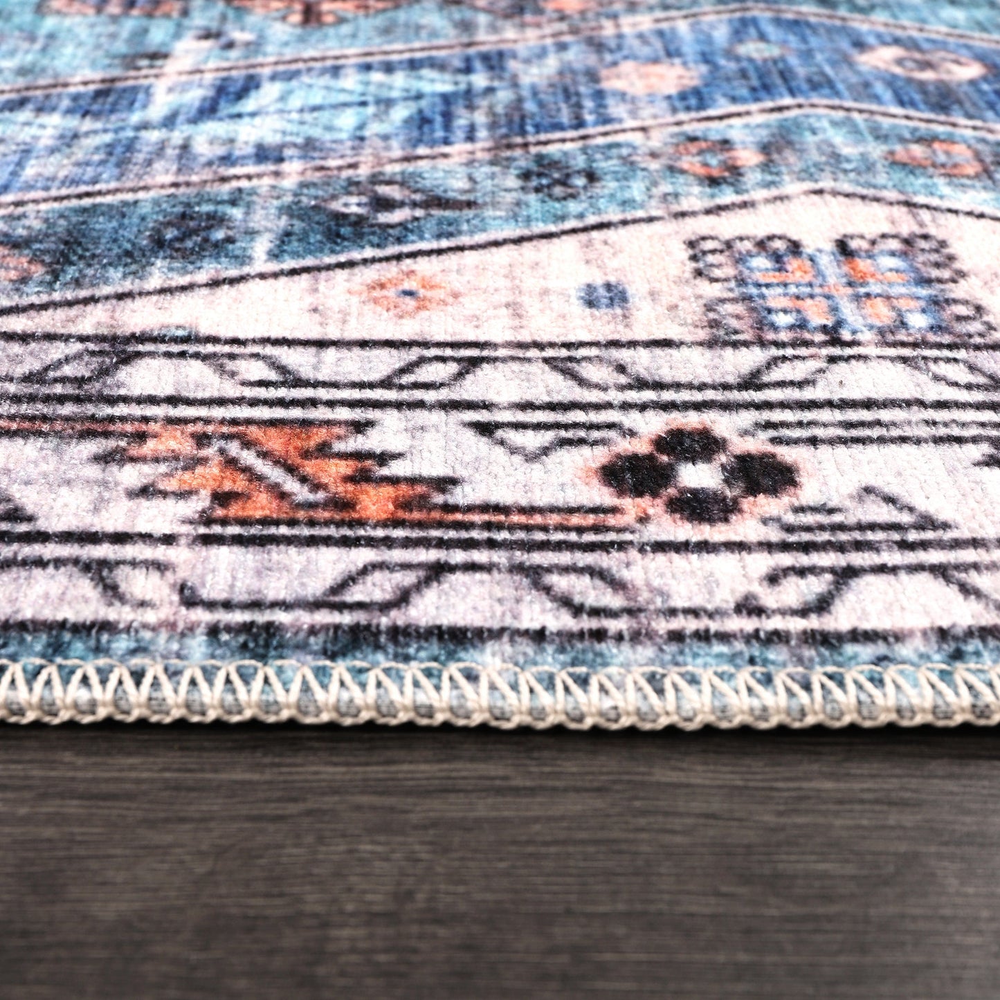 Ljuva Home Ð Kilim Red Medallion Washable Rug Ð Design NL1015