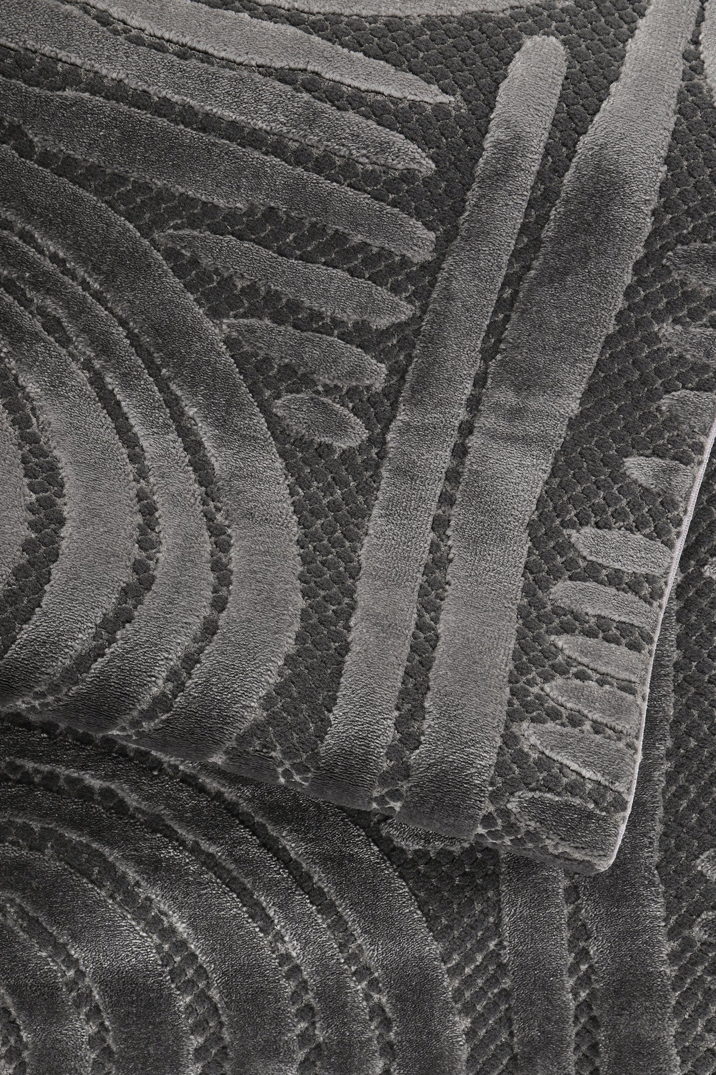 Ljuva Home Anthracite Modern Boyut BY044 Area Rug – Polypropylene and Polyester, Bedroom, Study, Kids Room, Entryway